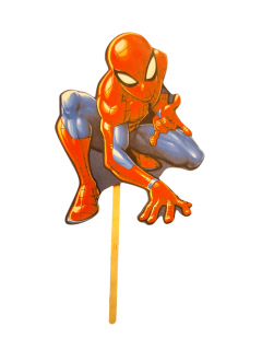 Drevený zápich – Spiderman