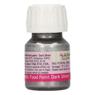 FunCakes farba Dark Silver 30ml