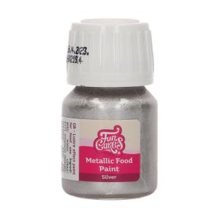 FunCakes farba Silver 30ml