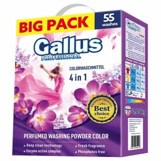 GALLUS Professional 4v1 Prášok na pranie. 3,05kg Color