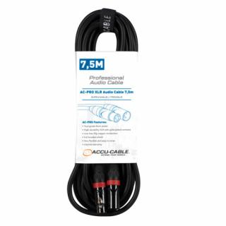 Accu  Cable AC-PRO XLR Audio Cable 7,5m MKII