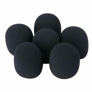 DAP DWS-66 Microphone windscreen set, 6 pcs Black