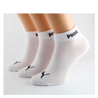 Bavlnené ponožky PUMA biele (3ks), veľ. 39-42
