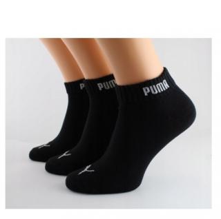 Bavlnené ponožky PUMA čierne (3ks), veľ. 39-42