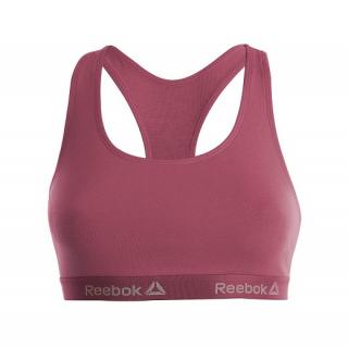 Dámska športová podprsenka, športový top REEBOK tmavo ružový, veľ. L