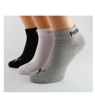 Dámske bavlnené ponožky PUMA mix farieb (3ks), veľ. 35-38