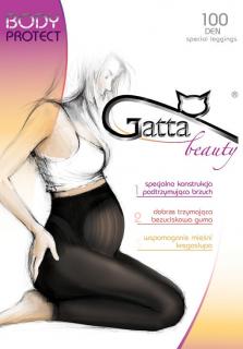 Dámske tehotenské pančuchy GATTA Body Protect, 2-S, Nero, 100 DEN