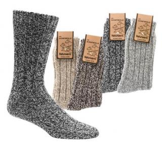 Dámske vlnené ponožky béžové, veľ. 35-38