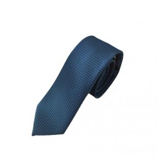 Pánska kravata modrá s kockovaným vzorom