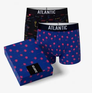 Pánske boxerky Atlantic set 2 kusy, vzorované, veľ. XL