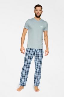 Pánske pyžamo Probe sivo modré, veľ. XL