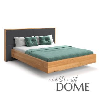 DAPONTI Levitujúca manželská posteľ z masívu DOME - dub Farba: Inari 22, Materiál: Dub natural, Rozmer postele: 100x200