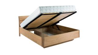 DAPONTI Manželská posteľ LIMON s úložným priestorom 160x200 Materiál: Dub natural, Rozmer postele: 160x200