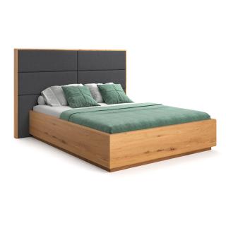 DAPONTI Manželská posteľ s úložným priestorom DOME - dub Farba: Inari 22, Materiál: Dub natural, Rozmer postele: 100x200