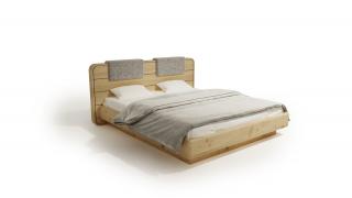 DAPONTI Manželská posteľ z masívu SENSE - dub Farba: Inari 22, Materiál: Dub natural, Rozmer postele: 120x200