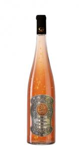 (0-90) rokov  Darčekové Ružové so zlatom  0,7  Kovová etiketa  (Názov produktu: Gold Cuvee 23 karat Rose)