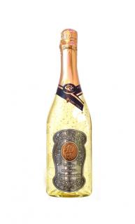 40 rokov  Zlaté šumivé 0,75 l Narodeniny kovová etike (Gold cuvee sparkling)