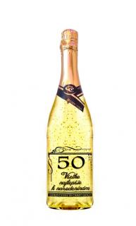 50 rokov - Gold Cuvee šumivé so zlatom (Darčekové vína  a šumivé vína)