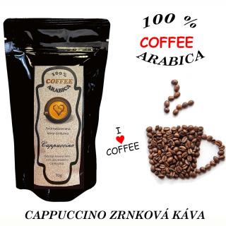 Cappuccino zrnková káva (aromatizovaná káva zrnková)