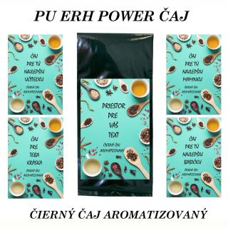 Darčekový PU ERH čaj - PU ERH POWER - váš text (čierny puerh čaj)