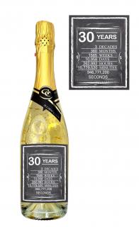 Gold Cuvee šumivé so zlatom - 30 narodeniny ( Darčekové vína  a šumivé vína)