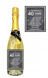 Gold Cuvee šumivé so zlatom - 40 narodeniny ( Darčekové vína  a šumivé vína)