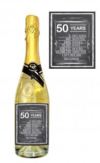 Gold Cuvee šumivé so zlatom - 50 narodeniny ( Darčekové vína  a šumivé vína)
