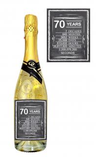 Gold Cuvee šumivé so zlatom - 70 narodeniny ( Darčekové vína  a šumivé vína)