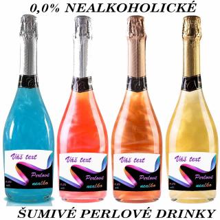 Perlový nealko šumivý nápoj - Váš text (Nealkoholický drink)