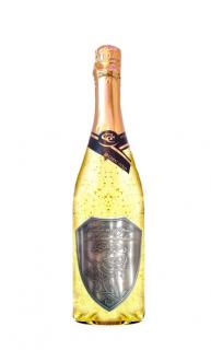 Svadobné Zlaté šumivé 0,75 l kovová etiketa (Gold cuvee sparkling)