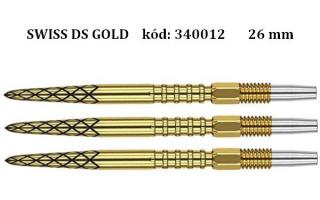 Hroty Target 340012 SWISS POINT pre steelové šípky zlaté 26 mm (340012)