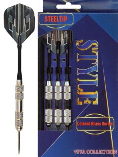 Šipky Powerdart  STEEL STYLE SILVER 23 gram