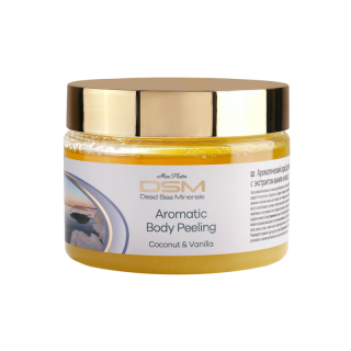 Mon Platin DSM Aromatický telový peeling - kokos a vanilka 330 ml