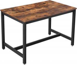 Jedálenský stôl Hedda, Rustikálna Hnedá  Kuchynský jedálenský stôl, pre 4 osoby, alebo ako odkladací stolík do obývacej izby, 120 x 75 x 75 cm,…