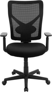 Kancelárska stolička Keri, Čierna  Kancelárska stolička, stolička k písaciemu stolu, ergonomická otočná stolička, nastaviteľné lakťové opierky,…