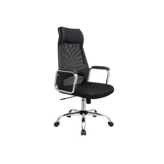 Kancelárska stolička Kertis, Čierna  Kancelárska stolička, stolička k písaciemu stolu so sieťovým poťahom, ergonomická počítačová stolička, priedušné…
