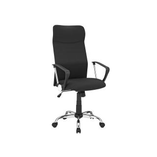 Kancelárska stolička Koko, Čierna  Kancelárska stolička, ergonomická stolička, otočná stolička, čalúnený sedák, látkový poťah, výškovo nastaviteľná a…