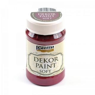 Dekor Paint Soft kriedová vintage farba  burgundská červená 230 ml