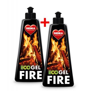 1 + 1 SADA ekologický gélový podpaľovač do krbov a grilov ECO GEL FIRE, 500 ml + 500 ml (2x500ml )