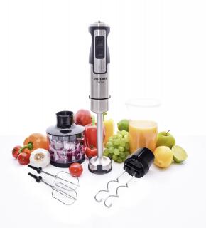 4in1 POWER BLENDER multifunkčný tyčový mixér + TURBOSEKÁTOR + ŠĽAHAČ + MIESIČ (1000 W )