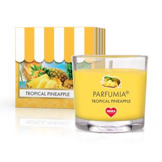 55 ml votívna sójová eko-sviečka, tropický ananas TROPICAL PINEAPPLE, PARFUMIA® (ananásová)