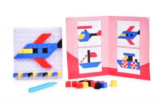 59 ks PUZZLE DOPRAVNÍ VOZIDLA 4v1