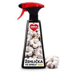 ECO žehlička ve spreji® WHITE COTTON na vyrovnání skladů a záhybů na oblečení (500ml)