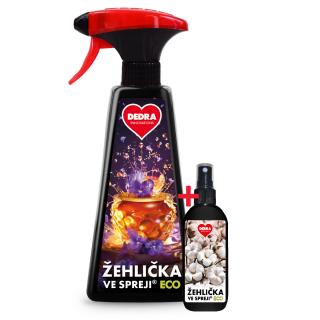 Sada 1+1 ECO žehlička ve spreji® VIOLETS IN HONEY na vyrovnání skladů a záhybů na oblečení