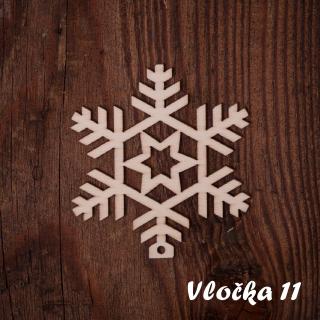 Vianočná ozdoba Vločka Vzor: Vločka 11, Vianočné ozdoby: Vločky Vianočná ozdoba Vločka