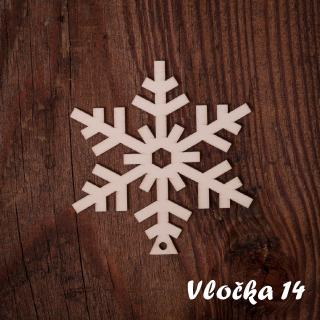 Vianočná ozdoba Vločka Vzor: Vločka 14, Vianočné ozdoby: Vločky Vianočná ozdoba Vločka