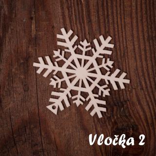 Vianočná ozdoba Vločka Vzor: Vločka 2, Vianočné ozdoby: Vločky Vianočná ozdoba Vločka