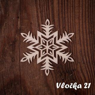 Vianočná ozdoba Vločka Vzor: Vločka 21, Vianočné ozdoby: Vločky Vianočná ozdoba Vločka