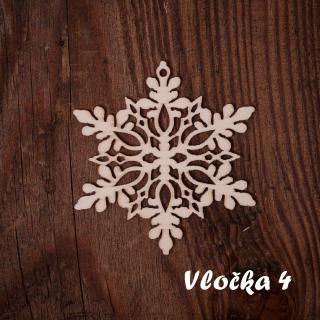 Vianočná ozdoba Vločka Vzor: Vločka 4, Vianočné ozdoby: Vločky Vianočná ozdoba Vločka