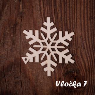 Vianočná ozdoba Vločka Vzor: Vločka 7, Vianočné ozdoby: Vločky Vianočná ozdoba Vločka